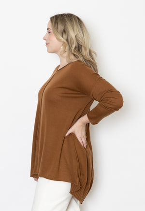 Malo Pleat Back Sweater