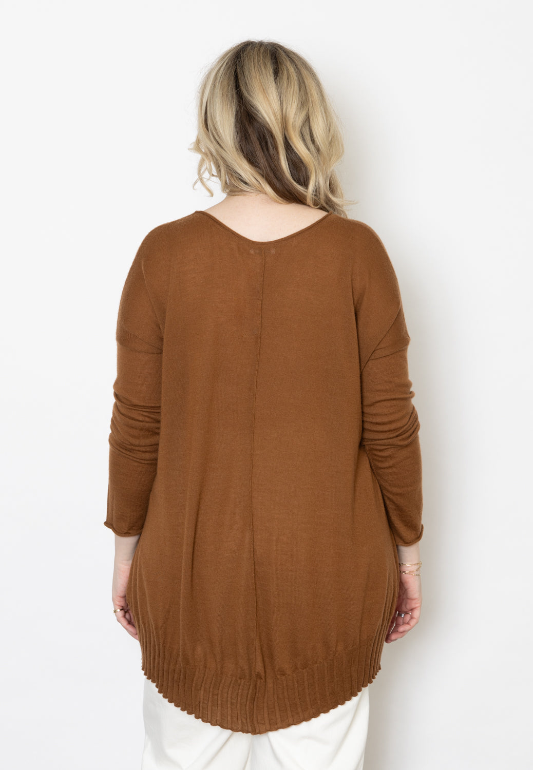 Malo Pleat Back Sweater