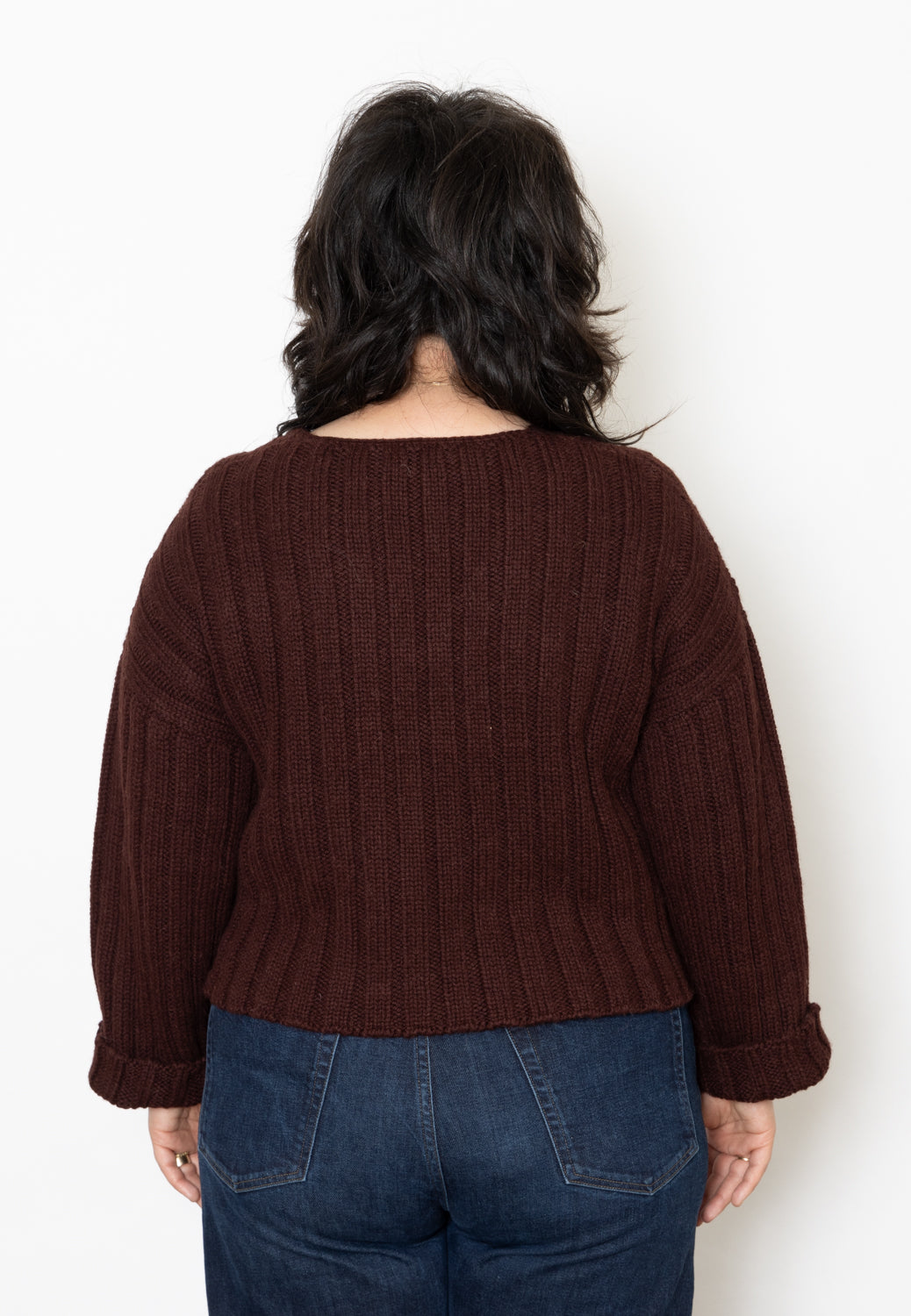 Micaela Greg Cropped Rib Pullover