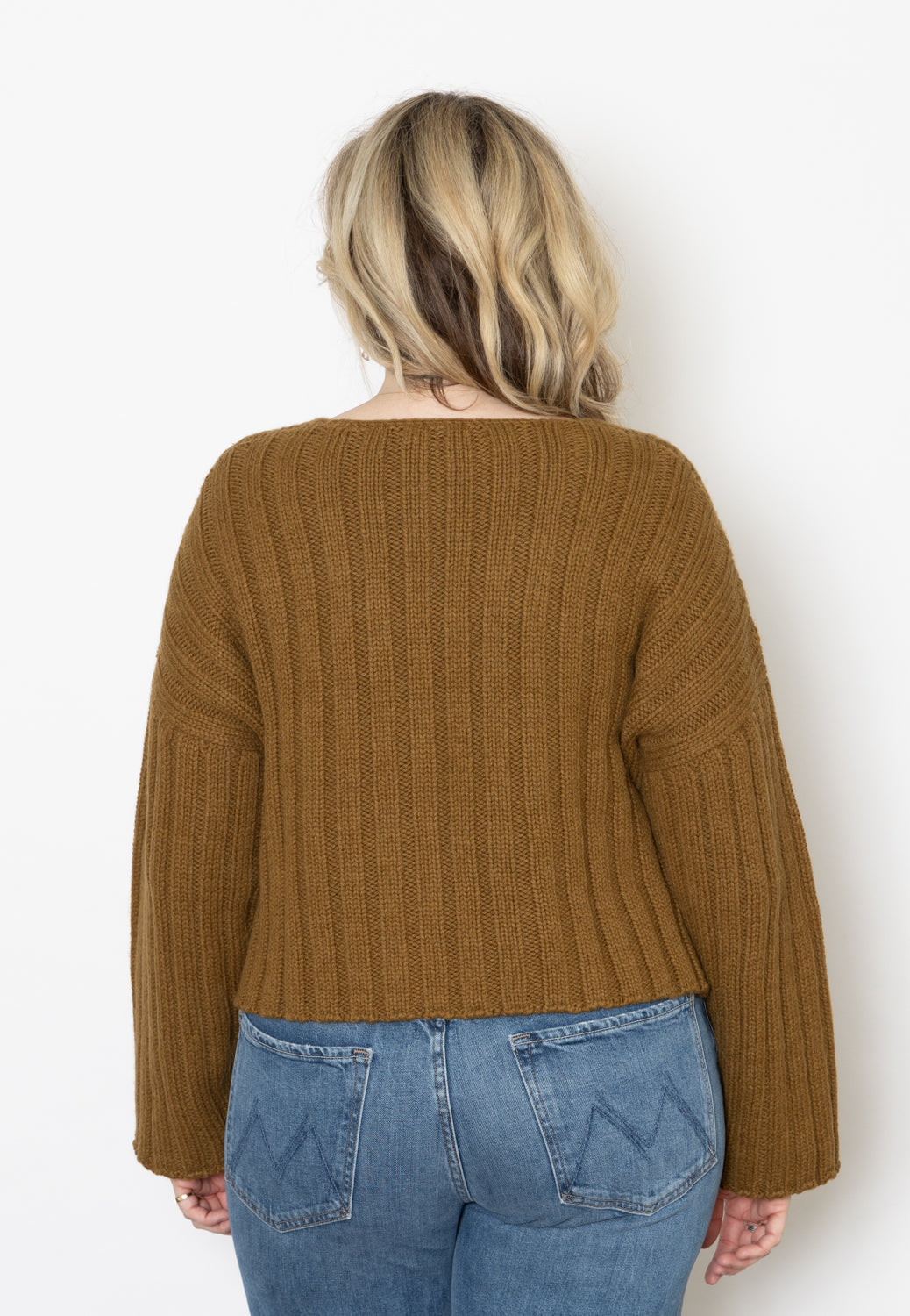 Micaela Greg Cropped Rib Pullover