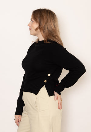 Liviana Conti Side Button Sweater