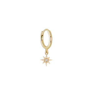 Metier 14k Single  Astra Star Diamond Clicker