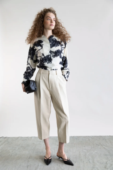 Psophia Silk Button Down