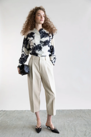 Psophia Silk Button Down
