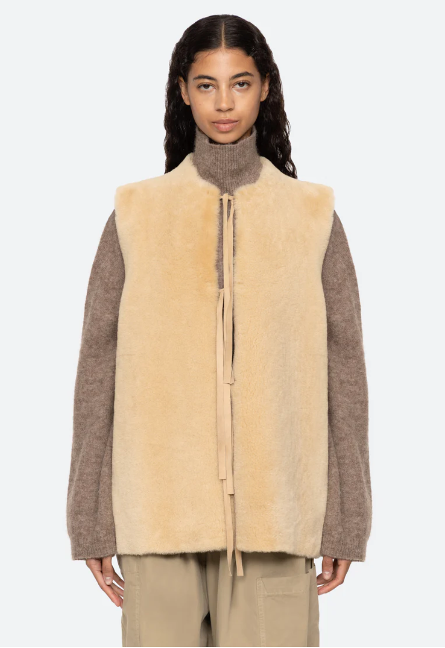 Sea NY Elliot Shearling Vest