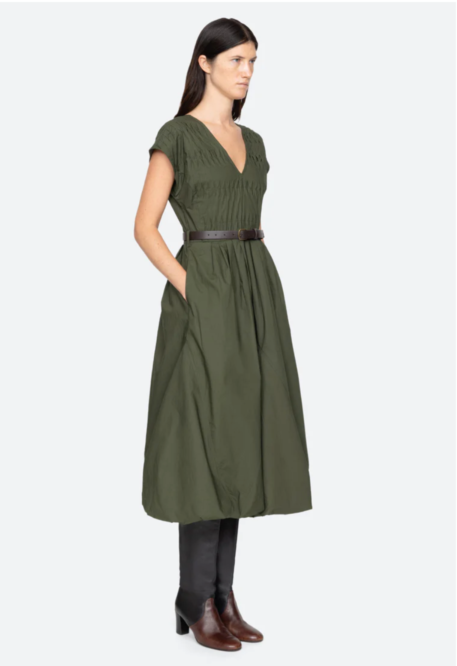 Sea NY Sullivan Belted Bubble Dress