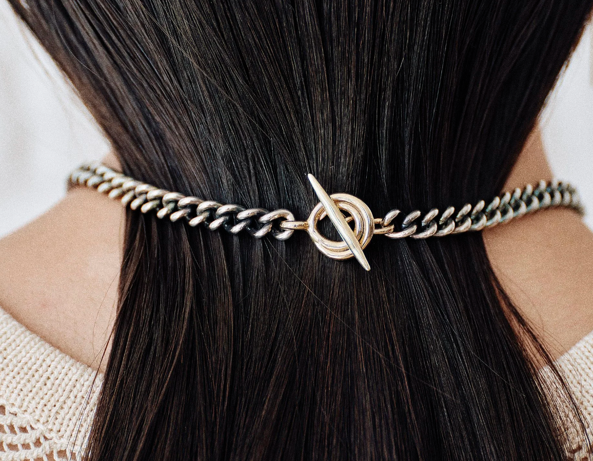 Talisman 16" Vortex Necklace SS/14k