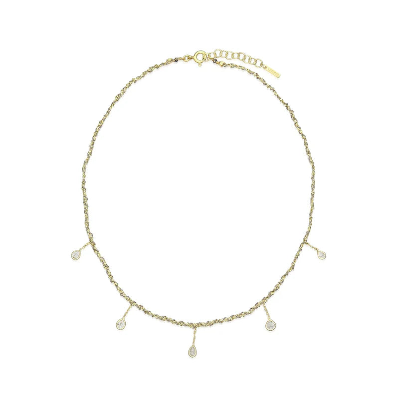 Marie Laure Chamorel No. 606 Necklace Gold/Grey