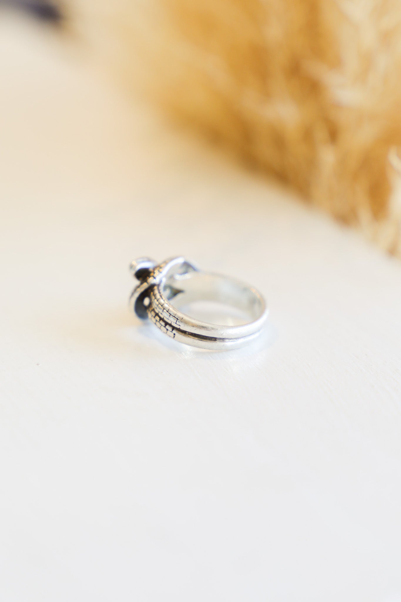 Vintage 1920s SS Coiled Snake Ring