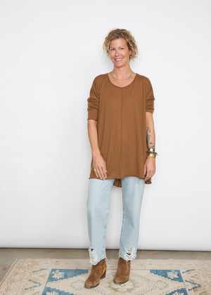 Malo Pleat Back Sweater