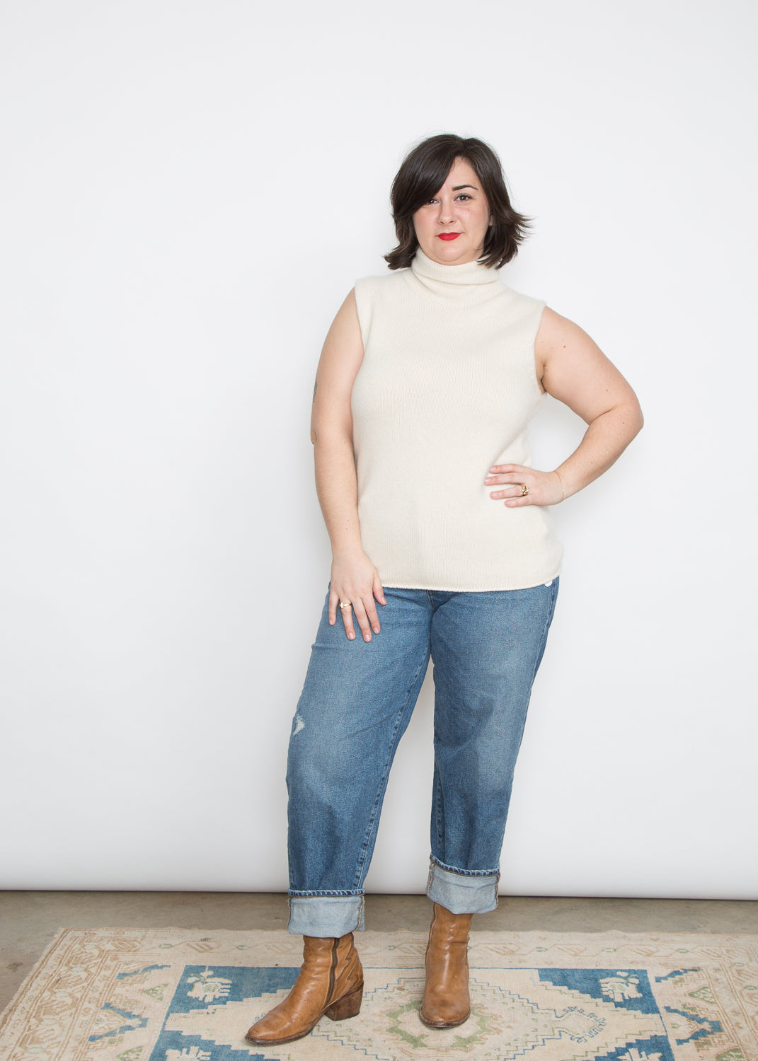 Arch The Cashmere Mock Neck Tank