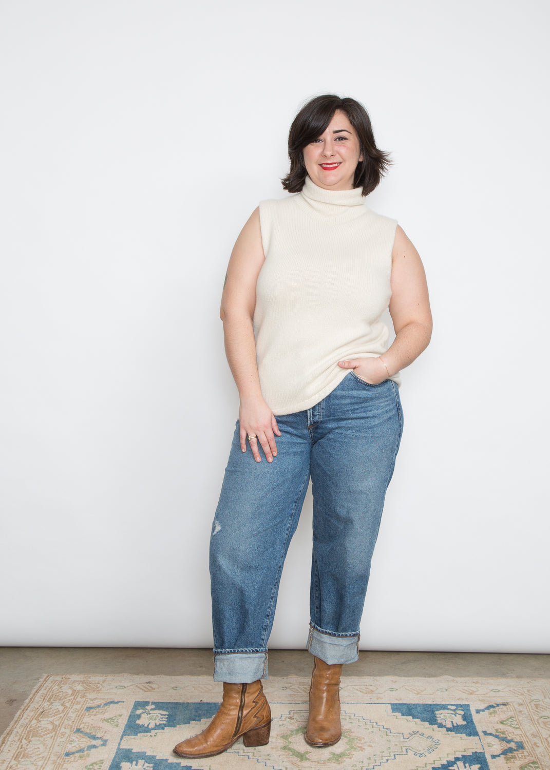 Arch The Cashmere Mock Neck Tank