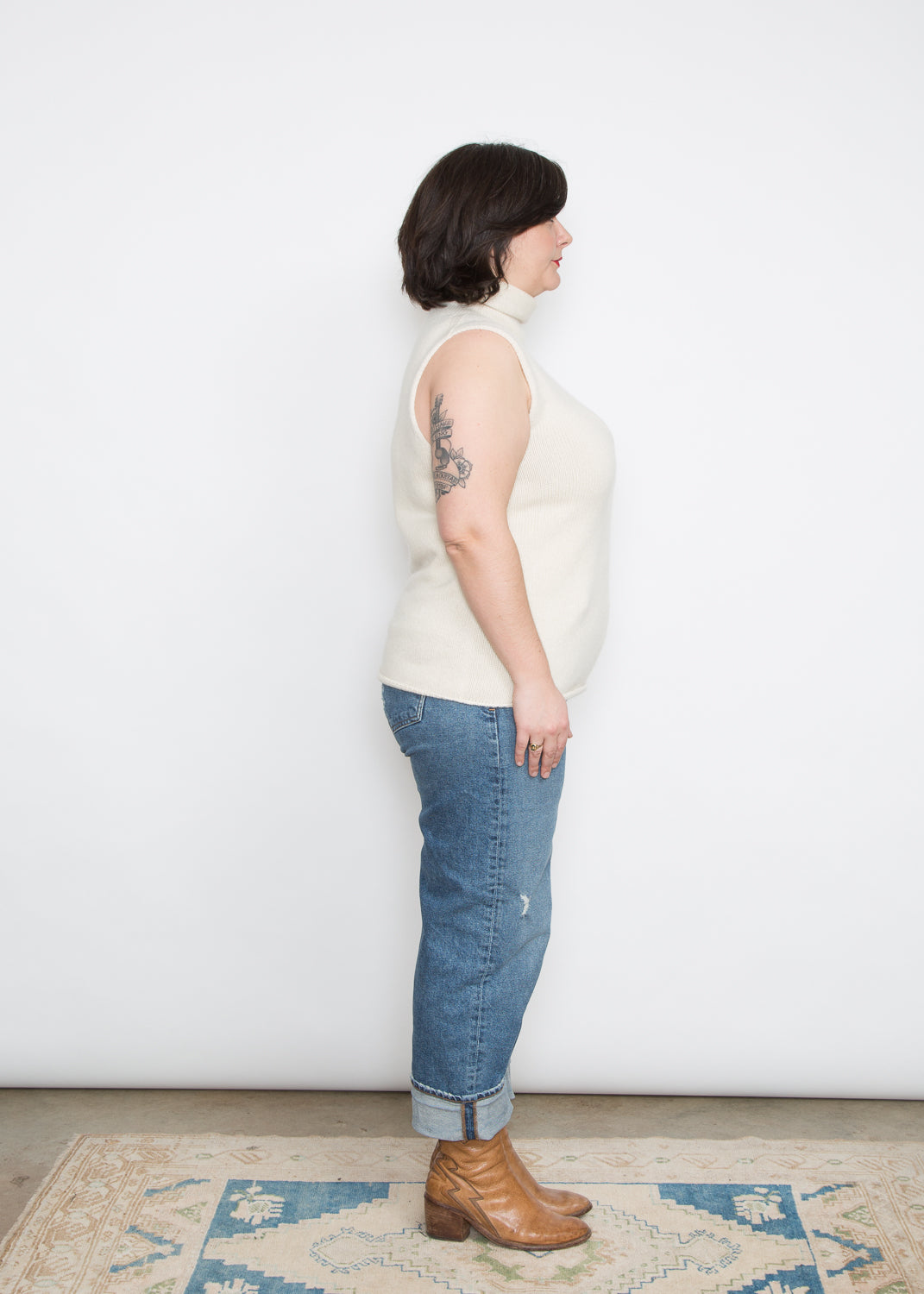Arch The Cashmere Mock Neck Tank