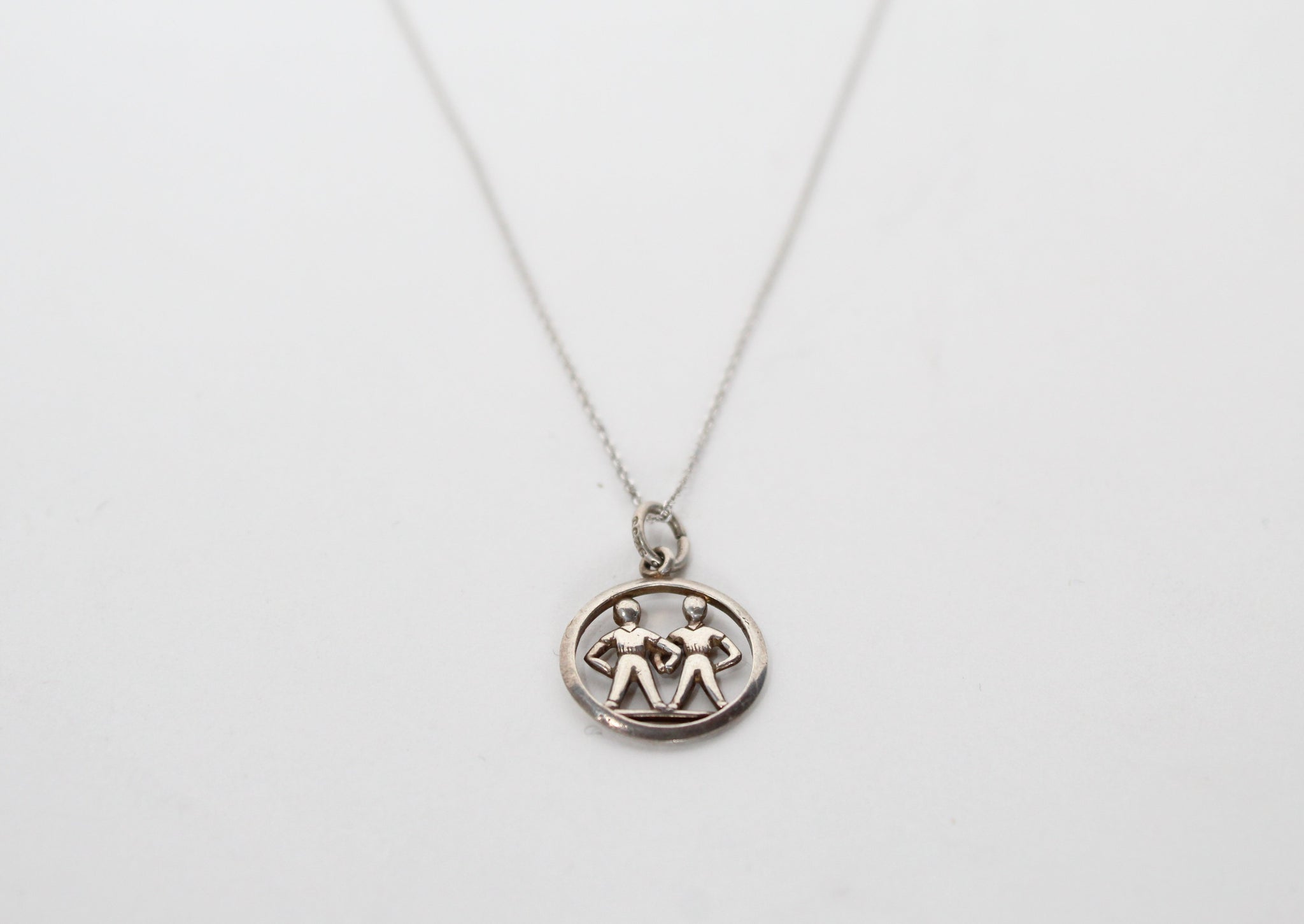 Vintage Danish Sterling Silver Gemini Charm