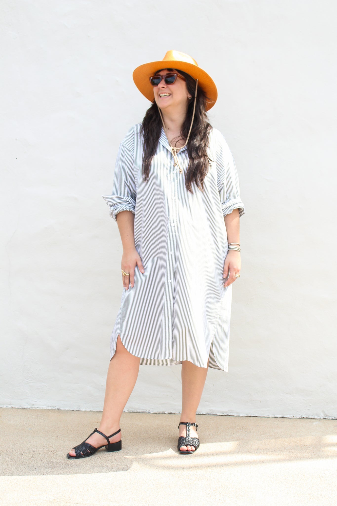 6397 Oversized Shirt Dress